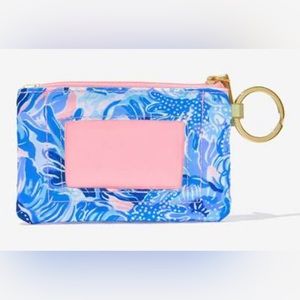 🩷💙 Lilly Pulitzer • NWT • ID Case with Zipper & Key Ring 💙🩷